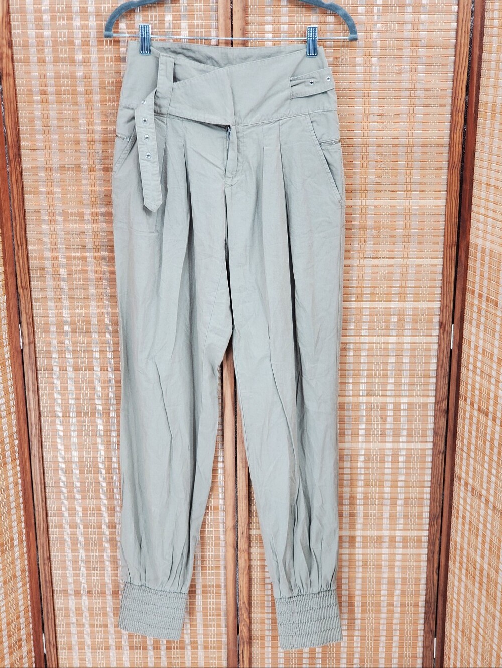 ☆ Diesel Style Lab High Waist Utility Jogger Pants Khaki Size 28 NWT